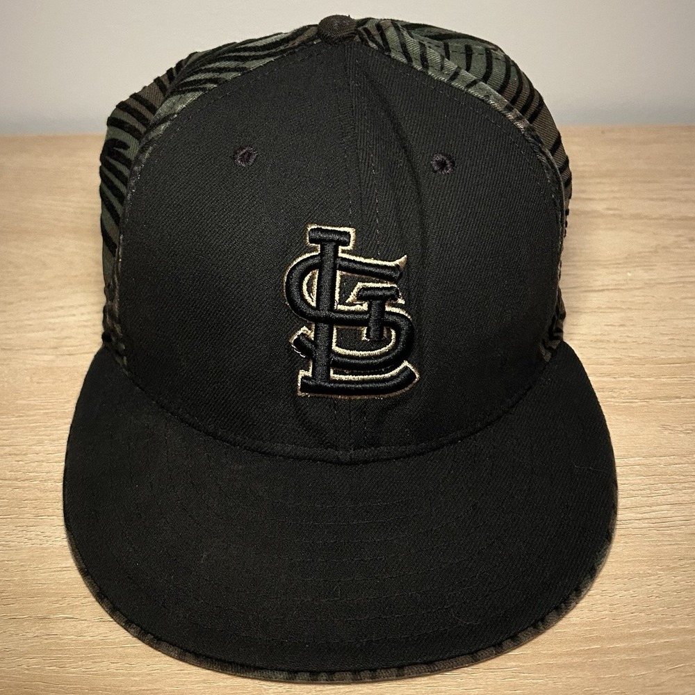 New Era MLB Genuine Merchandise St. Louis Cardinals  Black Camouflage Fitted Hat